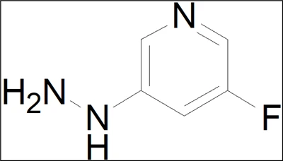 3-fluor-5-hidrazinil-piridin; CAS-szám: 1318760-55-2